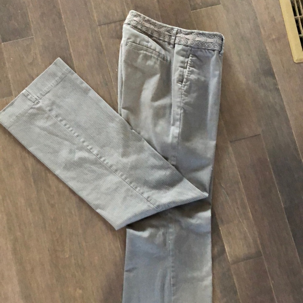 Old navy size 1 gray with fine wht pinstripe